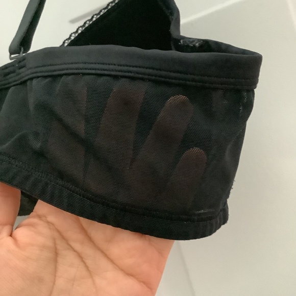 Cacique 46C Black Padded Lace Underwire Bra - Picture 5 of 10